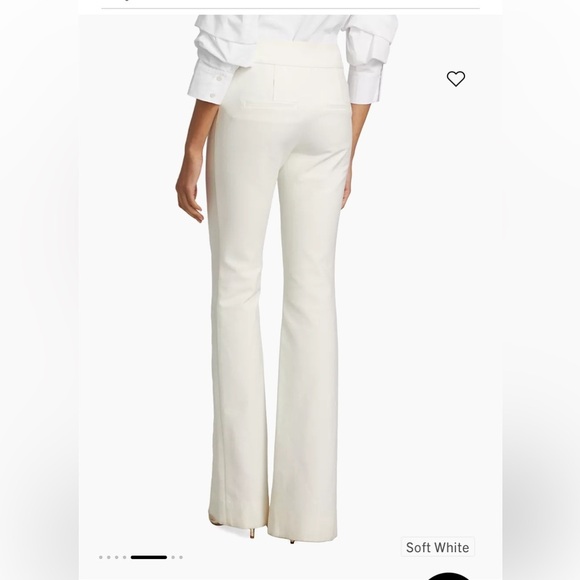Derek Lam Women’s White Maeve Slit Hem Flare Long New size 8 Pants - Picture 2 of 16